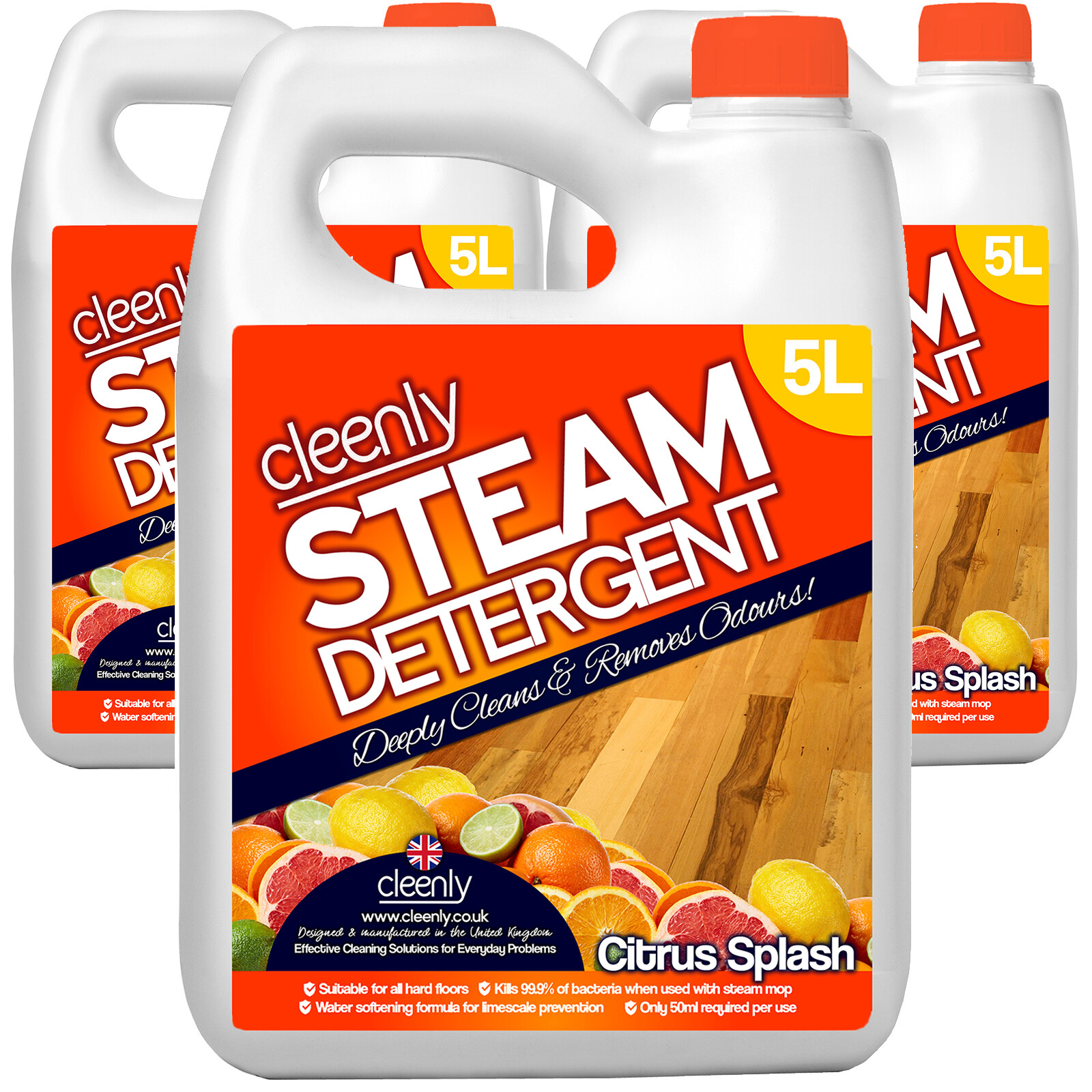Cleenly Steam Detergent Floor Cleaning Solution Steam Mops Compatible
