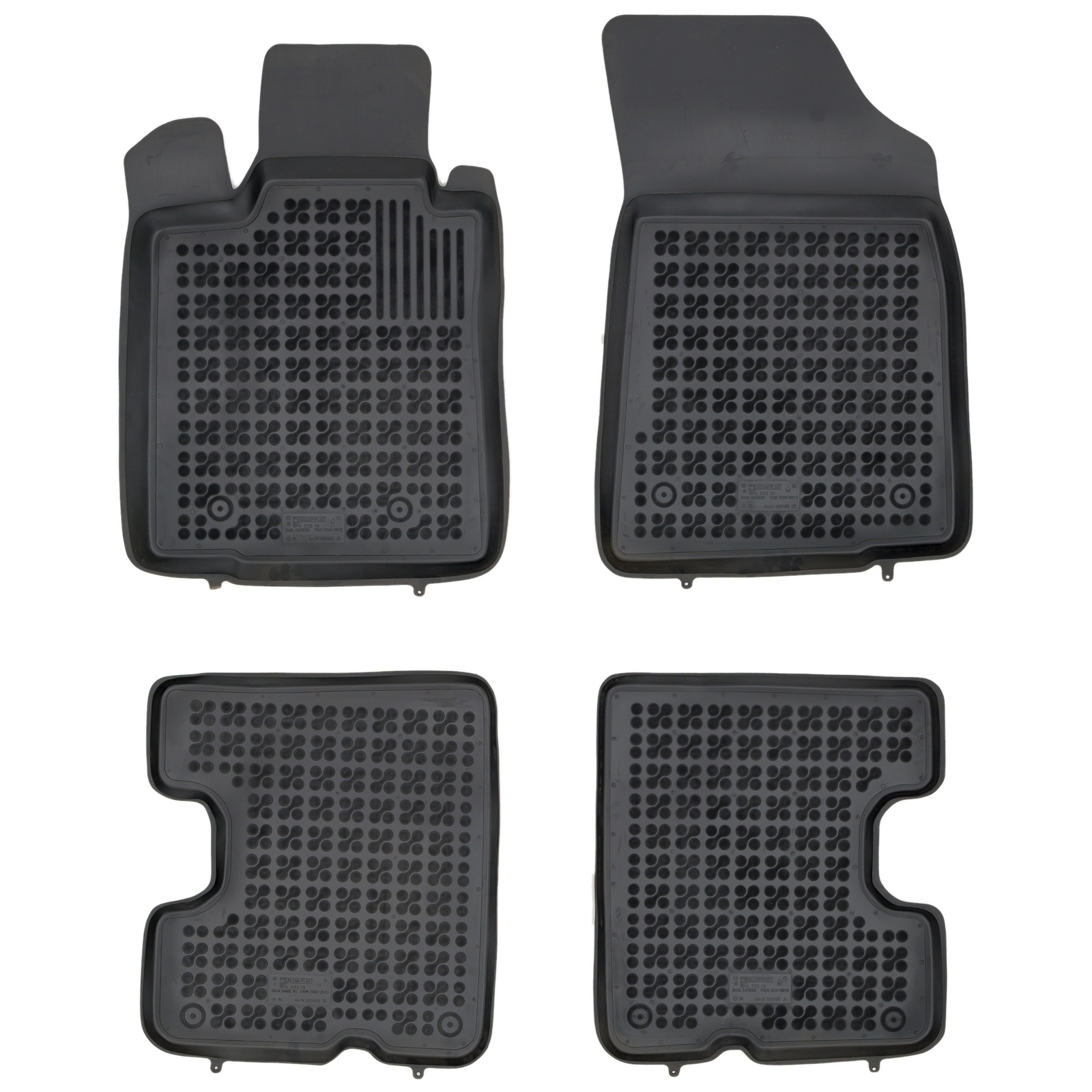 Tapis de sol caoutchouc Rezaw-Plast Dacia Sandero I 2008-2012 finition premium