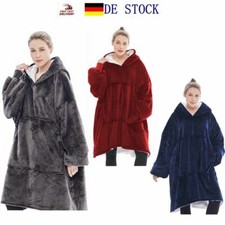 Übergroße Sherpa Hoodie Sweatshirt Decke Wa...