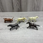 Vintage 1960s Marx? Fat Body Steer 50mm Tall Rubber Vinyl Western Cowboy Farm
