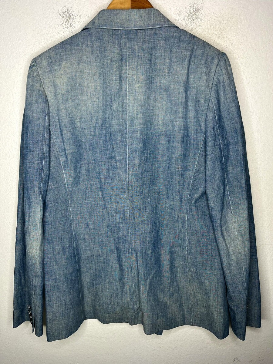 $2K Ralph Lauren Purple Label 10 Medium Denim Camden Blazer $2K Ralph Lauren Purple Label 10 Medium Denim Camden Blazer