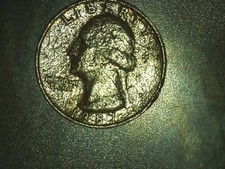 1987 washington quarter MINT ERRORS OR POST - MINT DAMAGE