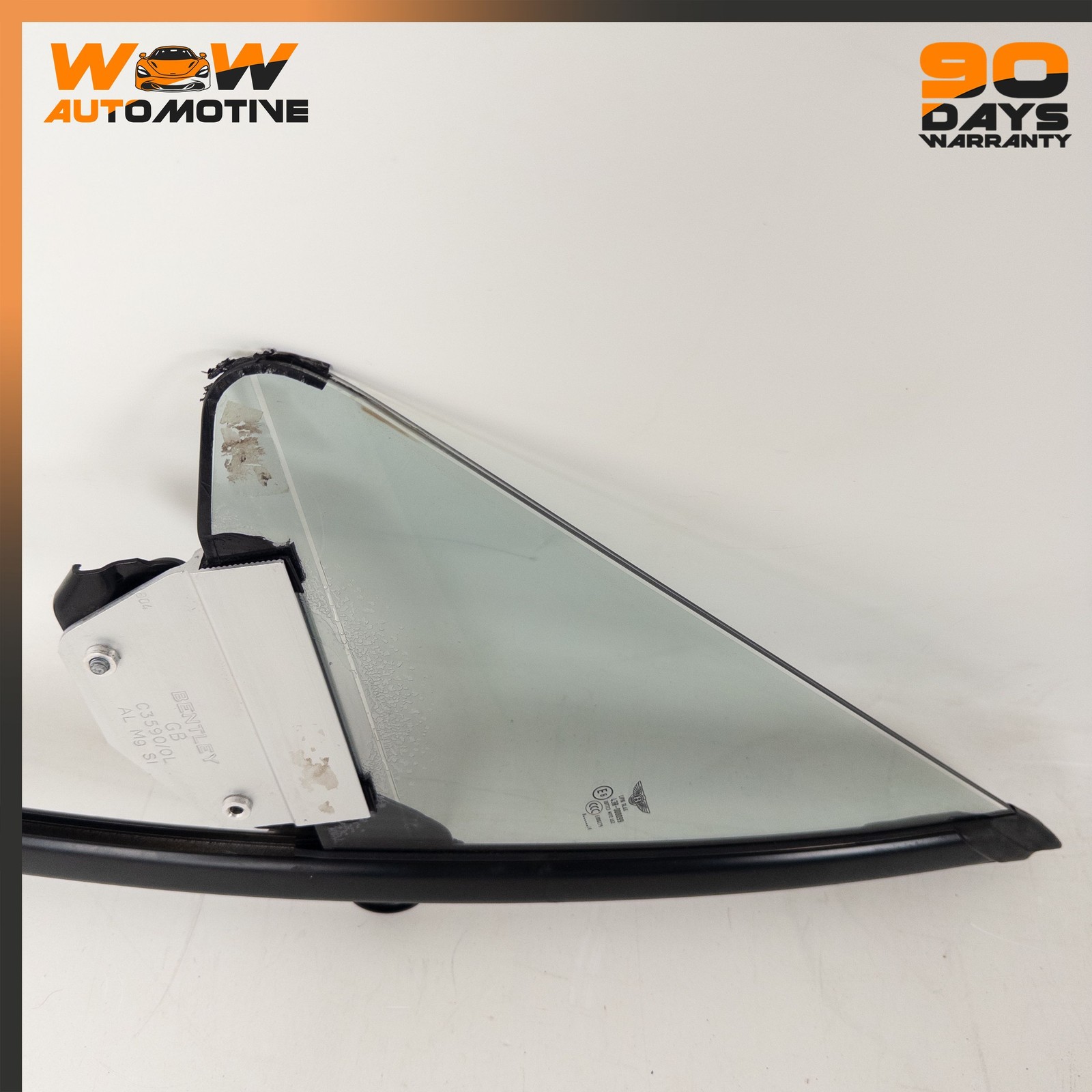 07-11 BENTLEY CONTINENTAL GTC FRONT LEFT DOOR QUARTER VENT WINDOW GLASS OEM