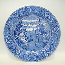 Spode Blue Room Collection Georgian Series Woodman Dinner Plate