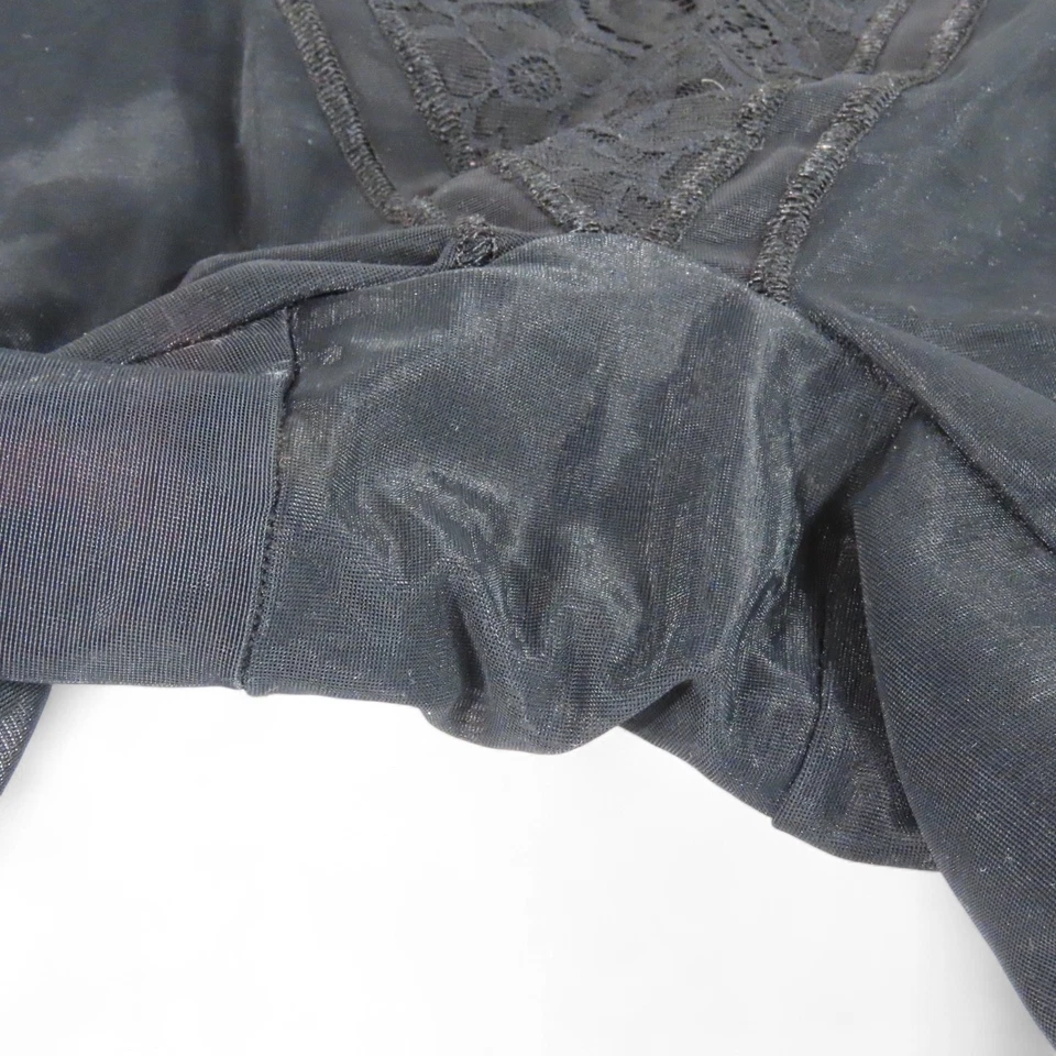 CALCINHA CINTURA PERNA LONGA BALI antiga renda frente e perna MALHA TOTALMENTE TRANSPARENTE 8353 tamanho G - Imagem 3 de 4