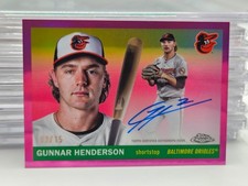 2025 Topps Chrome Platinum GUNNAR HENDERSON SSP Auto 03/15 - Orioles