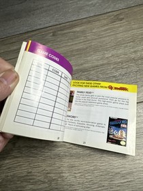 Nintendo NES Instruction Manual Classic Concentration