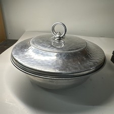 VTG B. W. Buenilum Aluminum Covered Serving Dish ~ Casserole Bowl