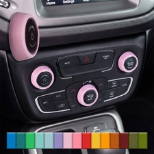 For Jeep Compass - Knob Press-fit Covers 2018-2021 3-knob Set 52 Colors Trim
