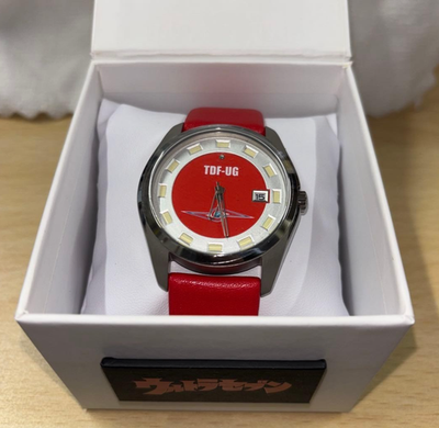 Ultraman ULTRA-SEVEN Leather Watch 50th Anniversary Limited Red