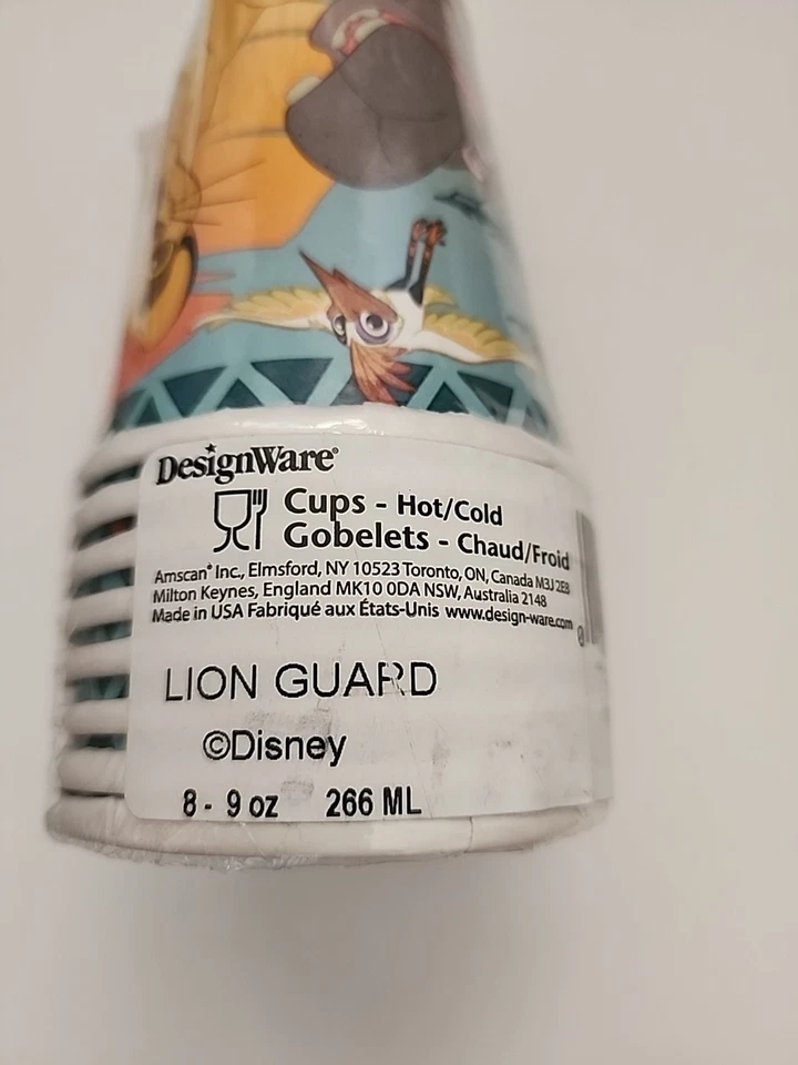The Lion Guard Disney Junior Fiesta Caliente Tazas Frías 9oz 8ct Foto 3 de 3
