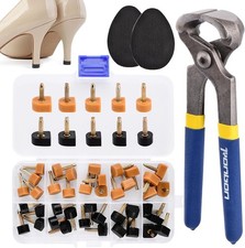 20 Pairs High Heel Tips,Shoe Heel Repair,Shoes Repair Caps in 2 Colors with R...