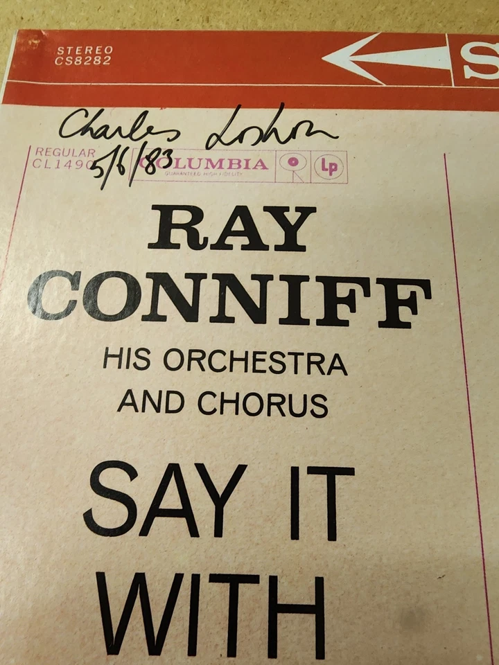 RAY CONNIFF SAY IT WITH MUSIC A TOUCH OF LATIN COLUMBIA RECORDS VINYL SIGNED - Image 2 of 4