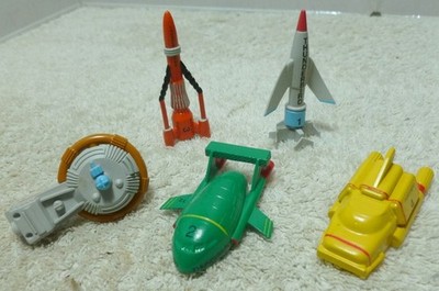 Thunderbirds Fahrzeug Set 1992 ITC ENT GFK LTD Sammlerstück 1 2 3 4 & 5