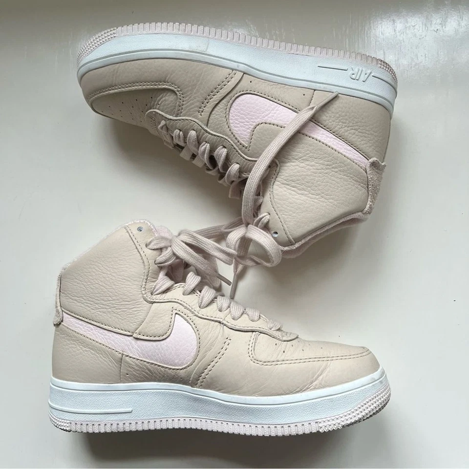 Nike Air Force 1 High Sculpt Linen Sanddrift Beige Pink Size 7 - Image 3 of 4