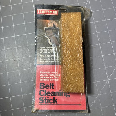 #ad NOS Craftsman Belt Cleaning Stick #9 28000 Vintage Tool Abrasive Cleaner Eraser $14.98