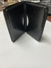 Slim PU Leather Business Card Holder Wallet 2-Sided Magnetic Case For Men Women