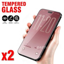 2XTempered Glass Screen Protector For iPhone 11 12 13 14 15 16 17 18 Pro Max Duo