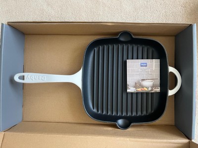 Denby Gusseisen Grillpfanne 25 cm nagelneu im Karton