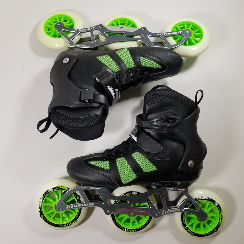 Atom Pro Fitness 3 Wheel 110mm 86A Inline Roller Skate Package EU 39 US 9