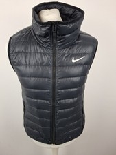 Mens Nike Down Gilet Blue Medium 40 Chest Festher Bodywarmer Vest