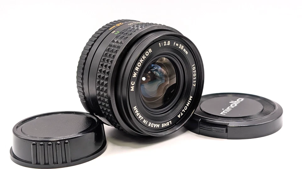 [COMO NUEVO] Lente de enfoque manual gran angular Minolta MC W.ROKKOR 28 mm... - Imagen 2 de 4
