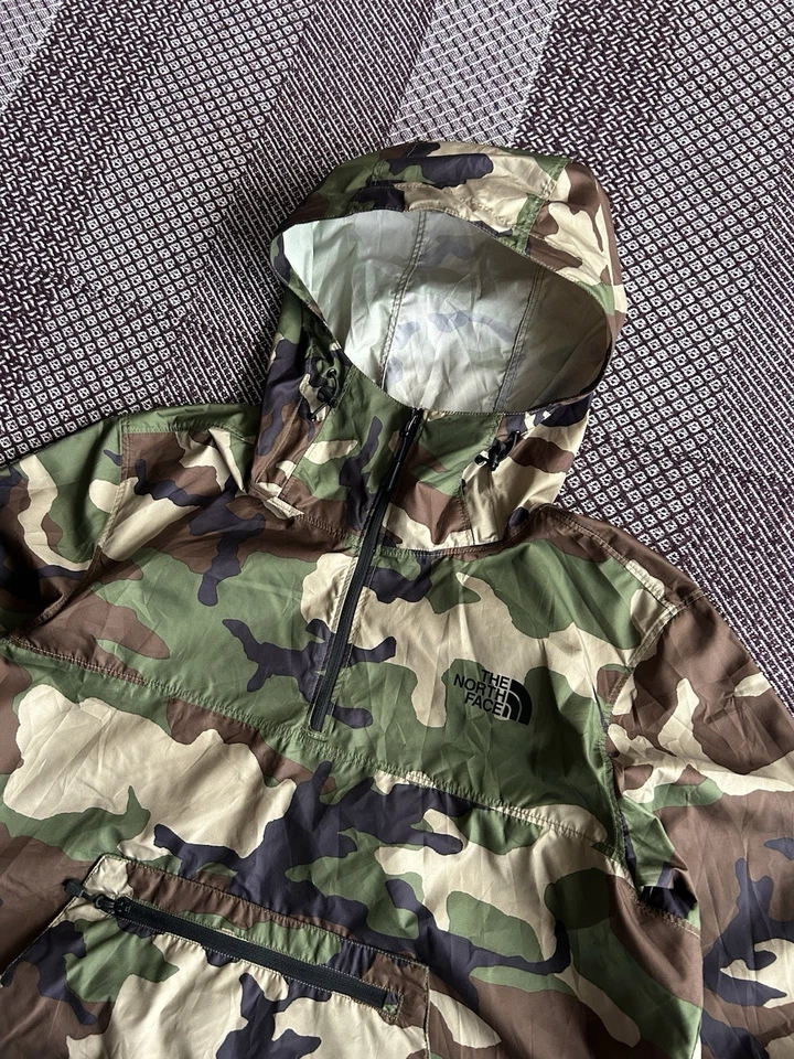 The North Face Camo Anorak Jacket Mens Streetwear Style Size Medium Rare - Image 3 of 4