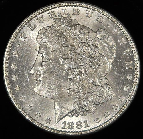 1881 Silver Morgan Dollar Coin (uncirculated)