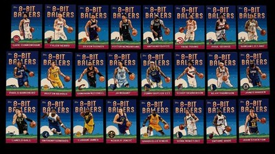 2025-26 Topps Basketball 8-Bit Ballers Complete 40 Cards Set RC Flagg Kon Harper