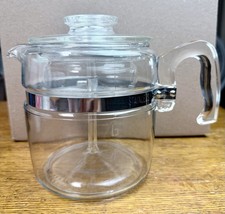 Vintage Pyrex Flameware 7756-B Glass Coffee Percolator COMPLETE! Ready To Use!