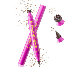 2 in 1 Freckle Stamp Pen Waterproof for Natural Lifelike Faux Freckle...