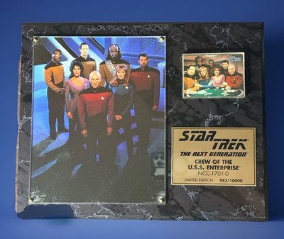 Star Trek: TNG Crew of the U.S.S. Enterprise NCC-1701-D Limited Edition Plaque