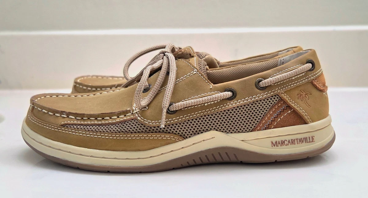 Margaritaville Boat Shoes Mens Size 13 Lace Up Brown Leather Casual 81jCyCR+ZOL._AC_UY900_.jpg main image 4