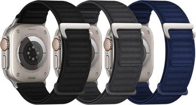 3 Pack Elastic Nylon Strap Compatible with Apple Watch Ultra 2 49mm