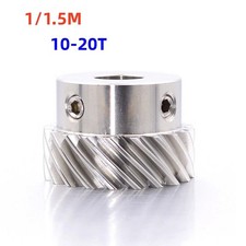 Schr&auml;gstirnr&auml;der Edelstahl Modul 1 1.5 Stirnrad 45&deg; links 13 15 20 Z&auml;hne Zahnrad