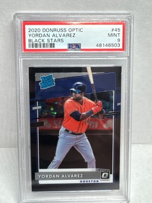 2020 Panini Donruss Optic  Yordan Alvarez  Rated Rookie Black StaRS /125 PSA 9