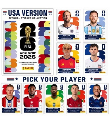 2026 Panini FIFA World Cup Stickers FWC + GROUPS A-F English You Pick!