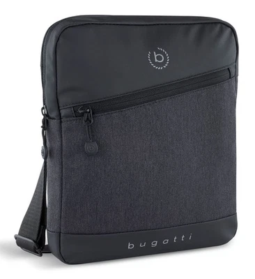 bugatti Universum Crossbody Bag S Umhängetasche Black dunkelgrau schwarz Neu - Bild 1 von 4