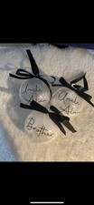 Image of Personalised Christmas feather bauble