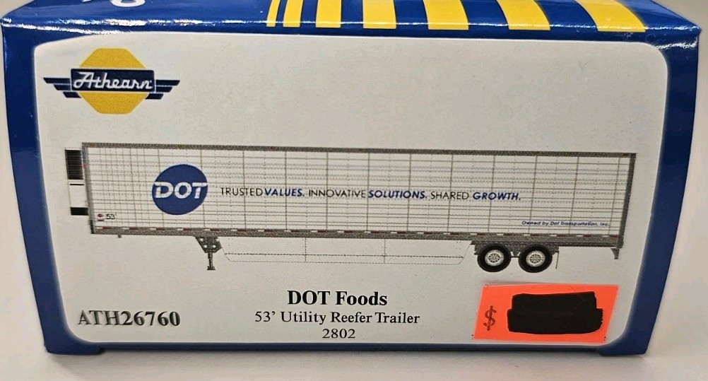 ATH26760 Athearn DOT Foods 53' Reefer Trailer | eBay