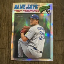 2026 Topps Heritage Chrome Refractor Trey Yesavage (#245) Blue Jays RC SP
