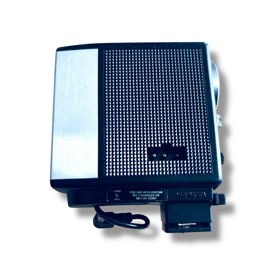 Vtg Vivitar Camera Photo Flash - Auto 252 Electronic , Cord ,  & Case Retro - Image 3 of 4