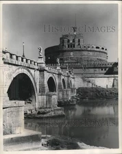 1956 Press Photo The Castle San Angelo an important building in Rome's history.