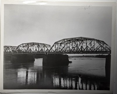 Vintage Found Original Photo Delaware River Bridge Trenton Makes New Jersey 1935