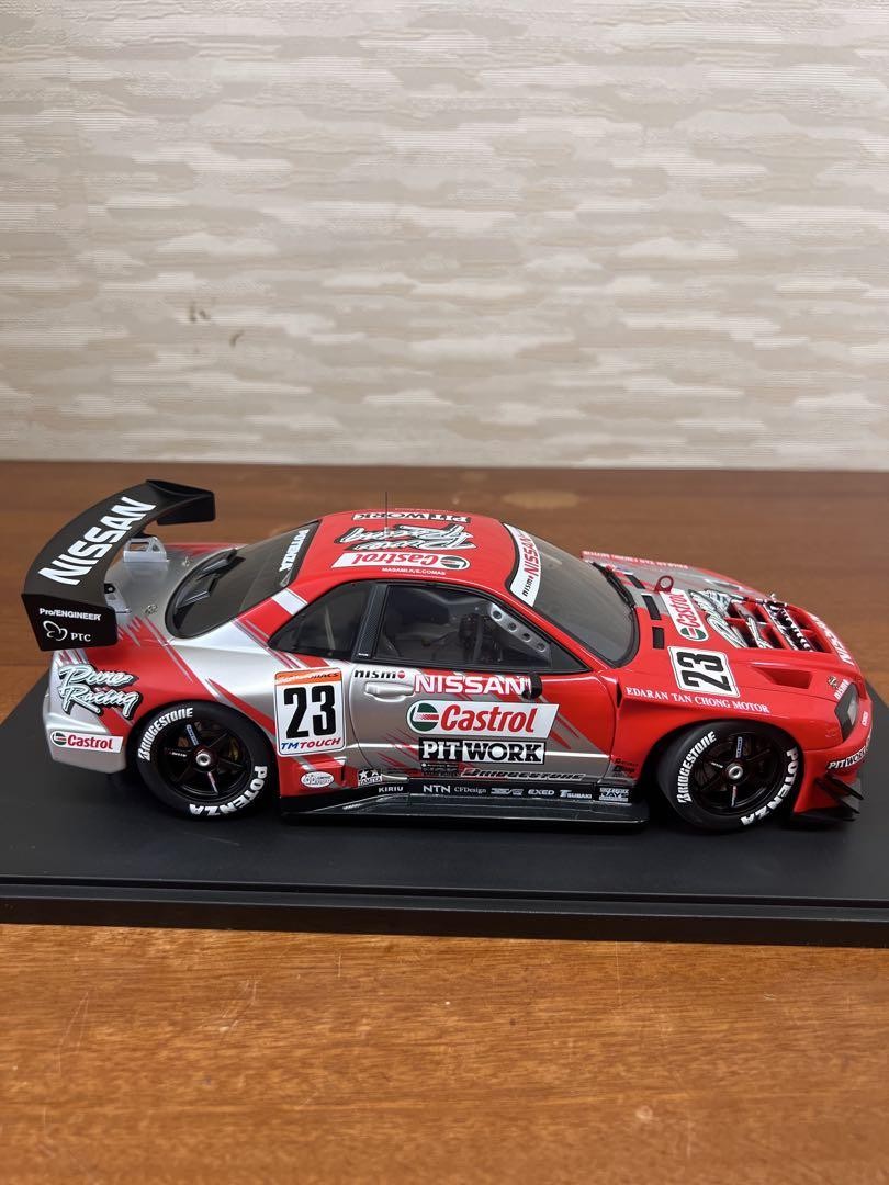 AUTOart 1/18 Nissan Mini Car 2002 CASTROL PITWORK GT-R No460