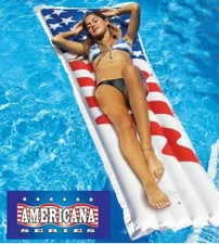 USA Patriotic AMERICA AIR MATTRESS Inflatable Swimning POOL Float Suntan 90176