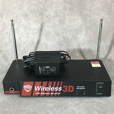 Nady Wireless 3D VHF Wireless Microphone Receiver Diversity Reception 203.40 MHz