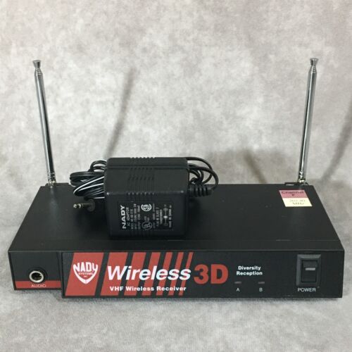 Nady Wireless 3D VHF Wireless Microphone Receiver Diversity Reception 203.40 MHz - Picture 1 of 8