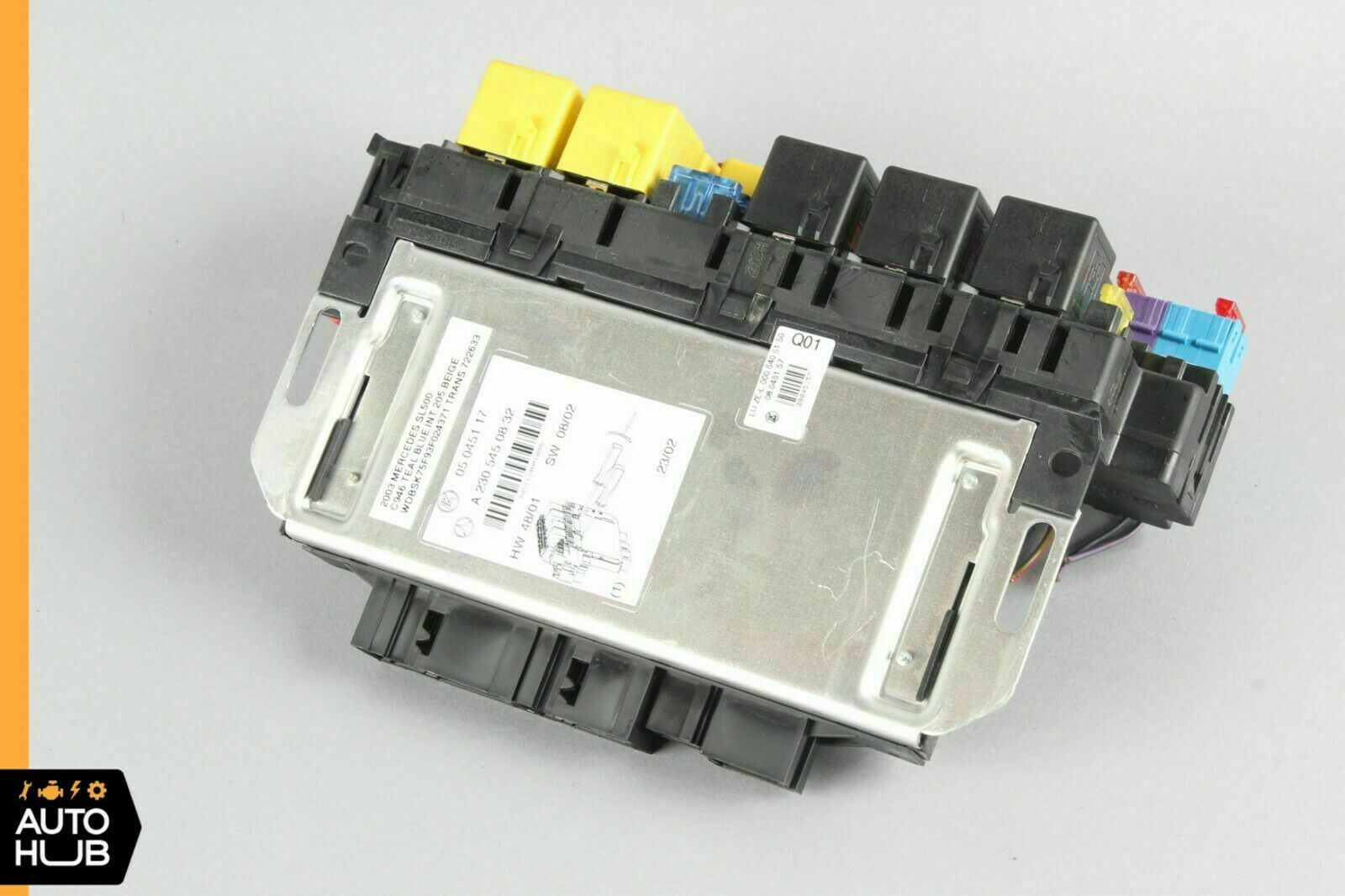 03-12 Mercedes R230 SL500 SL550 SLR Front Left SAM Fuse Box Control Module OEM