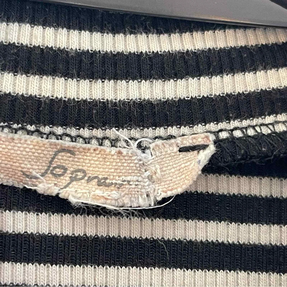 Топ безрукавка сопрано с ложным вырезом в полоску размер XS - Изображение 3 из 4